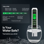 Vivosun pH and TDS water testing meter combo set, white body with digital display