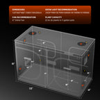 Spider-Farmer-300x150-Abmessungen-Grafik: Technische Zeichnung der 300x150x200cm Dimensionen für professionelle Raumplanung.