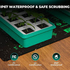 IP67 wasserfeste Mars Hydro Heizmatte im Einsatz unter einer Anzuchtschale