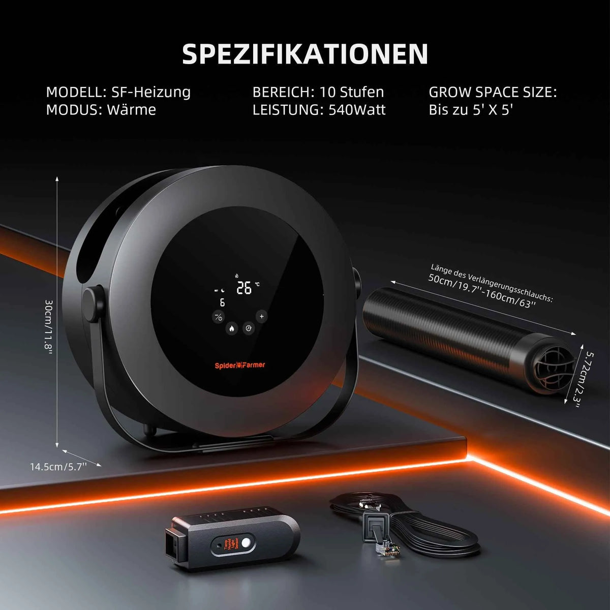 Spider Farmer Heater | Heizgerät 540W