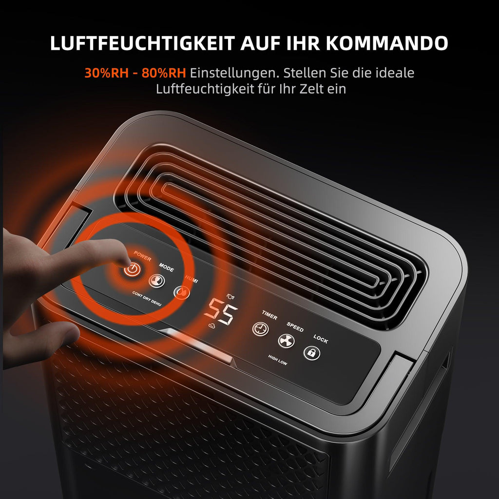 Effiziente Entfeuchtung auch bei niedrigen Temperaturen – Der Spider Farmer Kompressor-Entfeuchter bietet maximale Leistung im Winter-Grow im Vergleich zu thermoelektrischen Geräten.