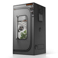 Spider Farmer grow tent in black 2000D Oxford with observation window and mesh side door, 90 x 90 x 180 cm