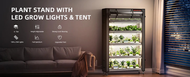 Spider Farmer Plant Rack | 6-Tier - 220W LED