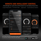 Spider Farmer App Interface für WiFi Steuerung der G1500 Helligkeit