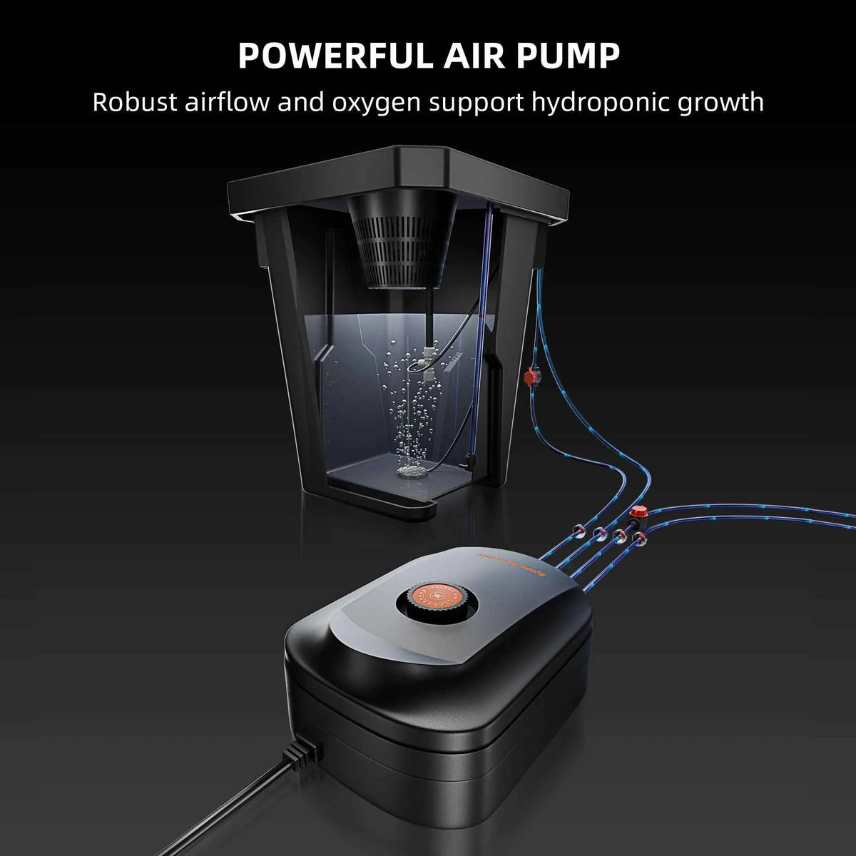 Spider Farmer DWC System mit Top-Drip | 2 Eimer