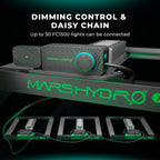 Nahaufnahme der Dimm-Steuerung an der Mars Hydro FC 1500-EVO LED