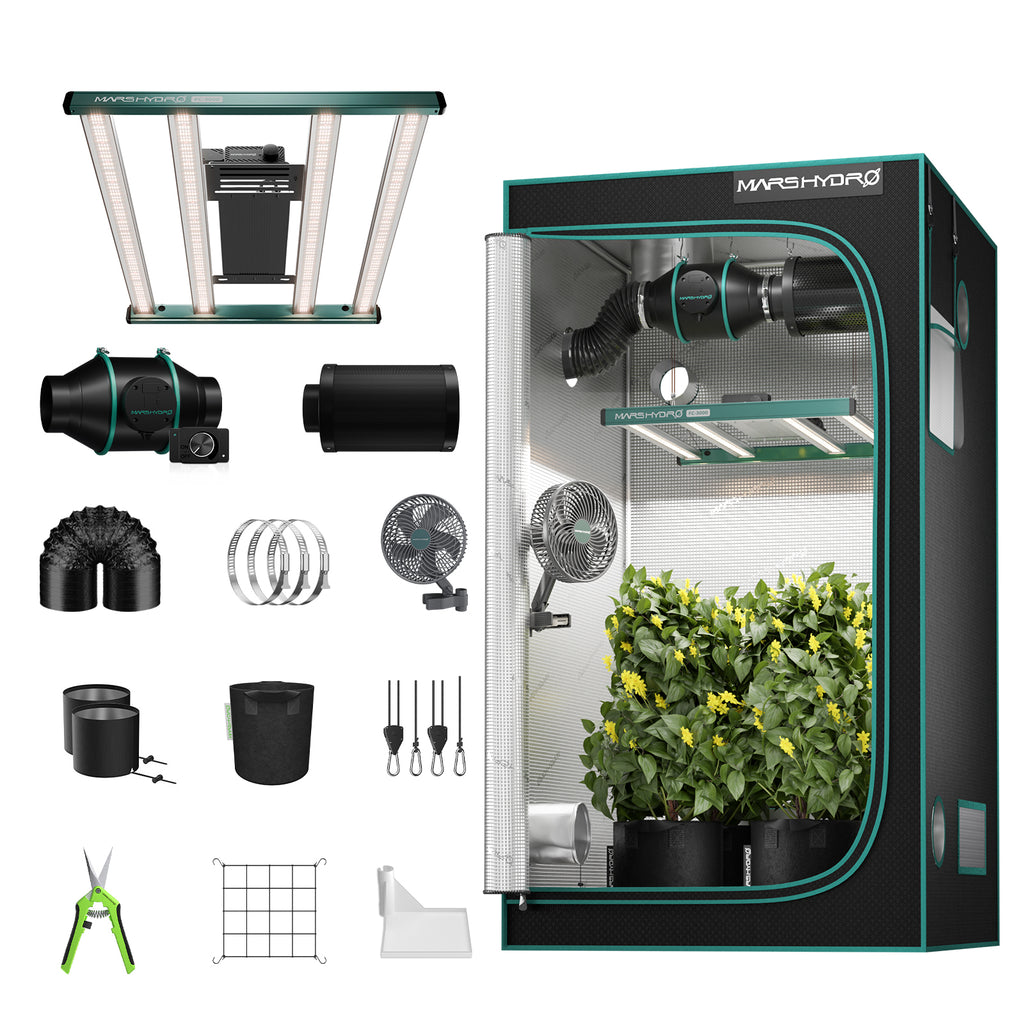 Mars Hydro FC3000 Complete Set | 100x100x180cm Grow Tent