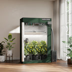 Mars Hydro FC4000 smart LED grow tent kit in dark green with iFresh ventilation system and iControl controller