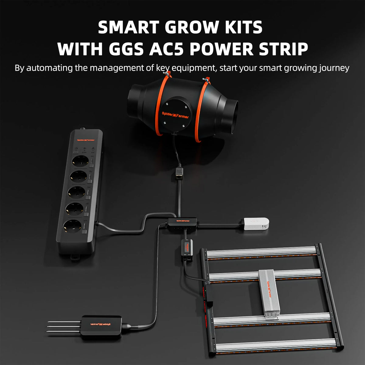 Spider Farmer G3000 Smart AC5 Complete Kit | 90x90x180 Grow Tent