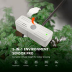 GGS 5-in-1 Sensor für Indoor-Anbau Vorderansicht weißes Gehäuse.