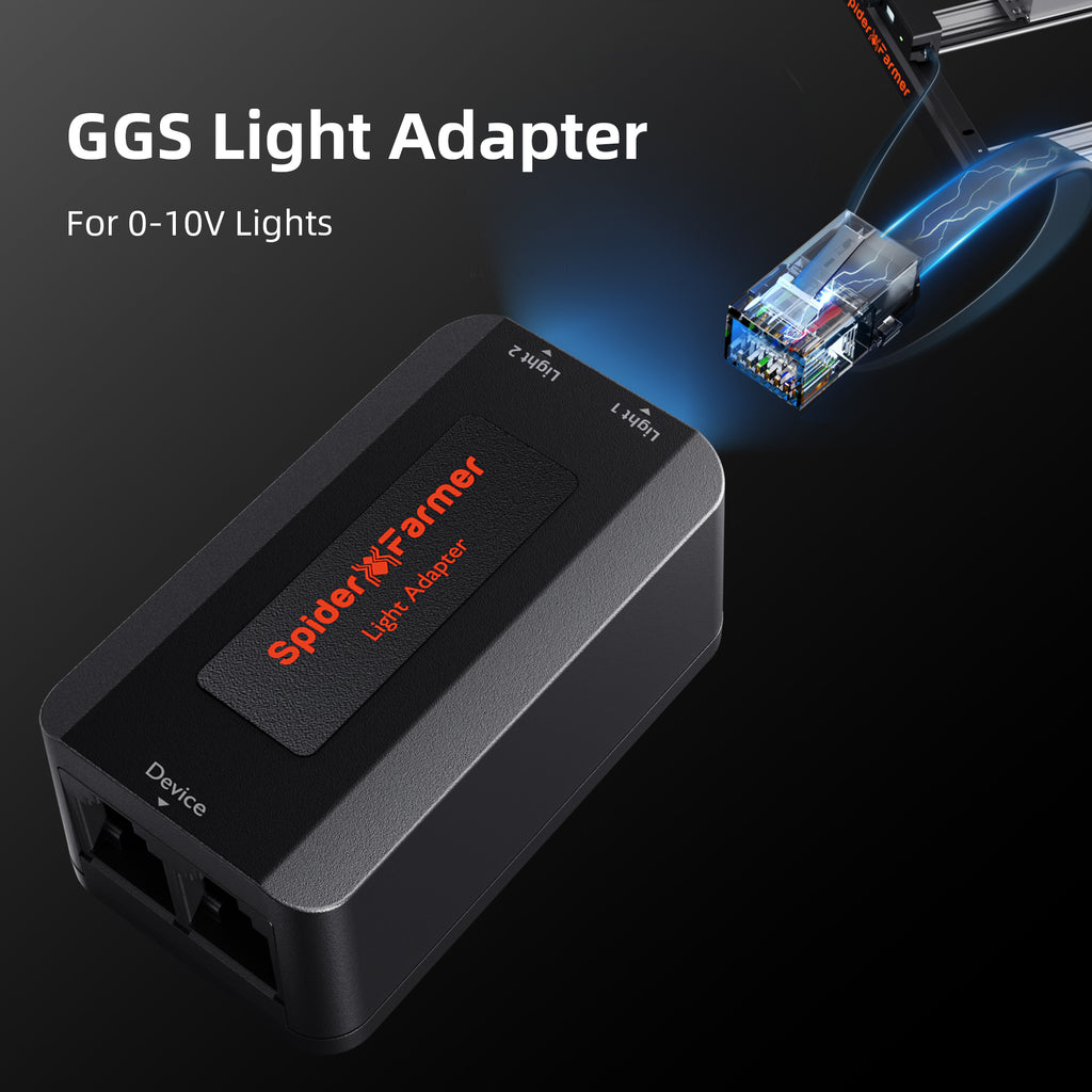 Smart power strip with 5 individually switched outlets, black Spider Farmer AC5, with integrated climate sensor VPD monitoring