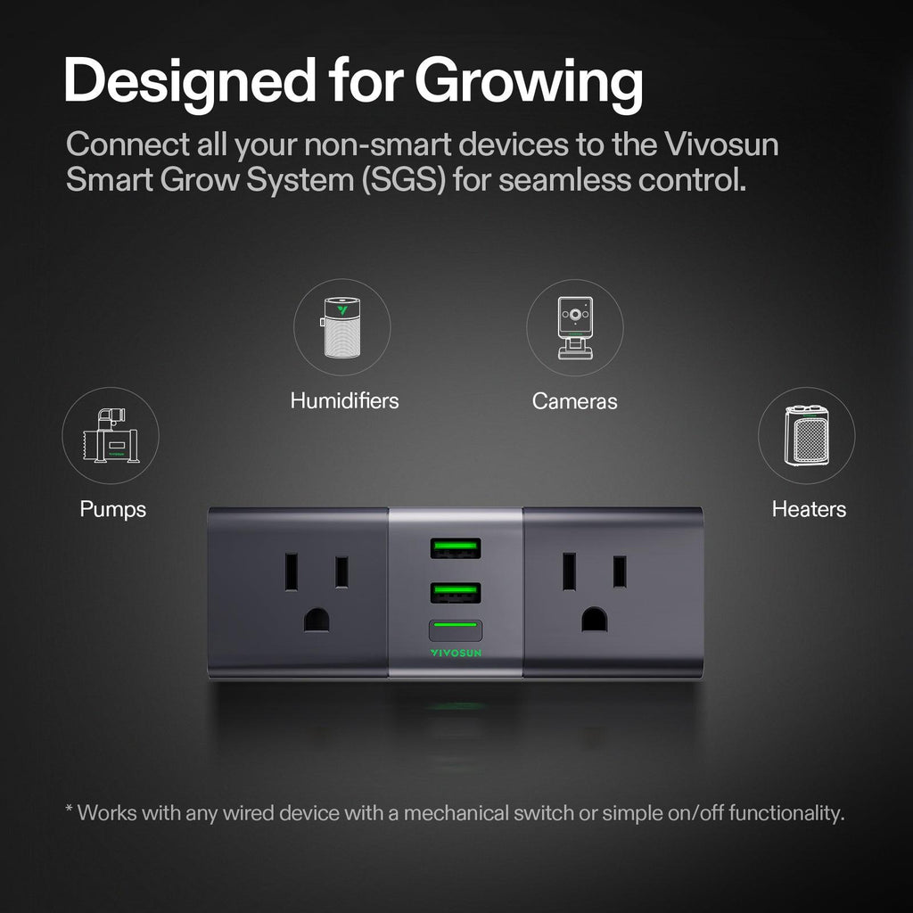 Vivosun GrowHub WiFi Smartstrip mit Klima-Sensor - Eacygrow