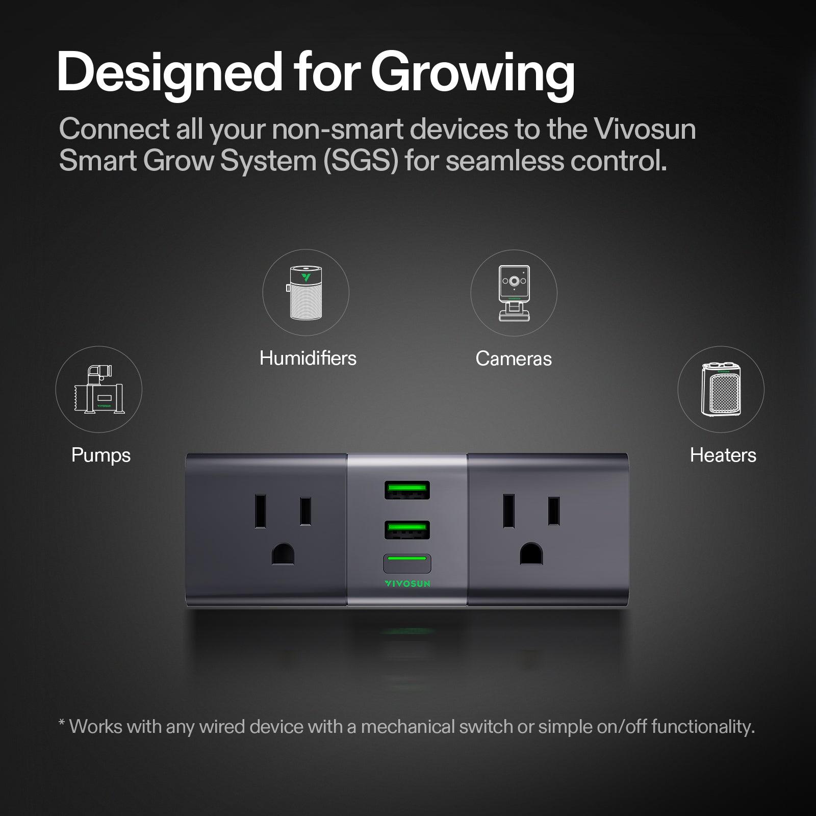 Vivosun GrowHub WiFi Smartstrip mit Klima-Sensor - Eacygrow