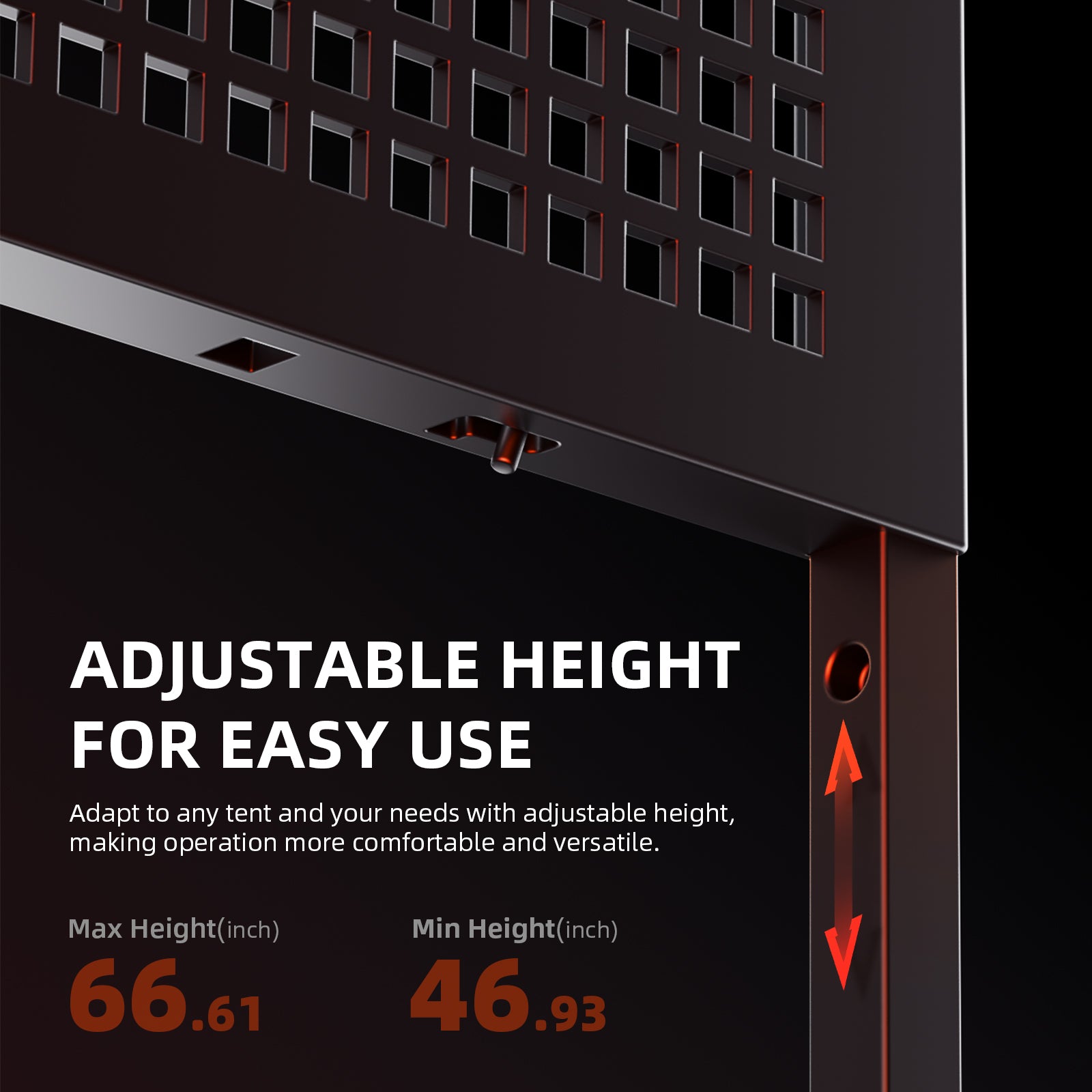 Spider Farmer gear board designed for versatility with adjustable height — perfect for organizing tools in any setting.
