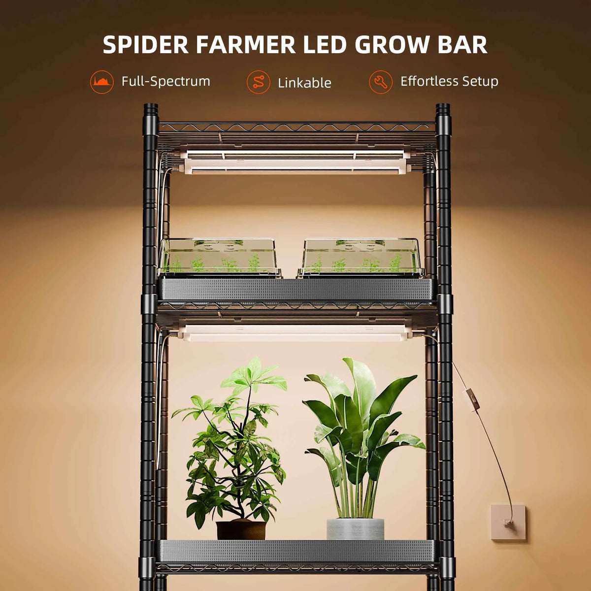Spider Farmer GlowBar10D LED Bars | 40W Dimmbar