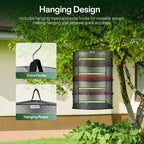 Vivosun 4-lagiges Trockennetz Ø 60 cm – Inkl. Gartenschere