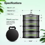 Vivosun 4-lagiges Trockennetz Ø 60 cm – Inkl. Gartenschere