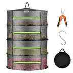 Vivosun 4-lagiges Trockennetz Ø 60 cm – Inkl. Gartenschere