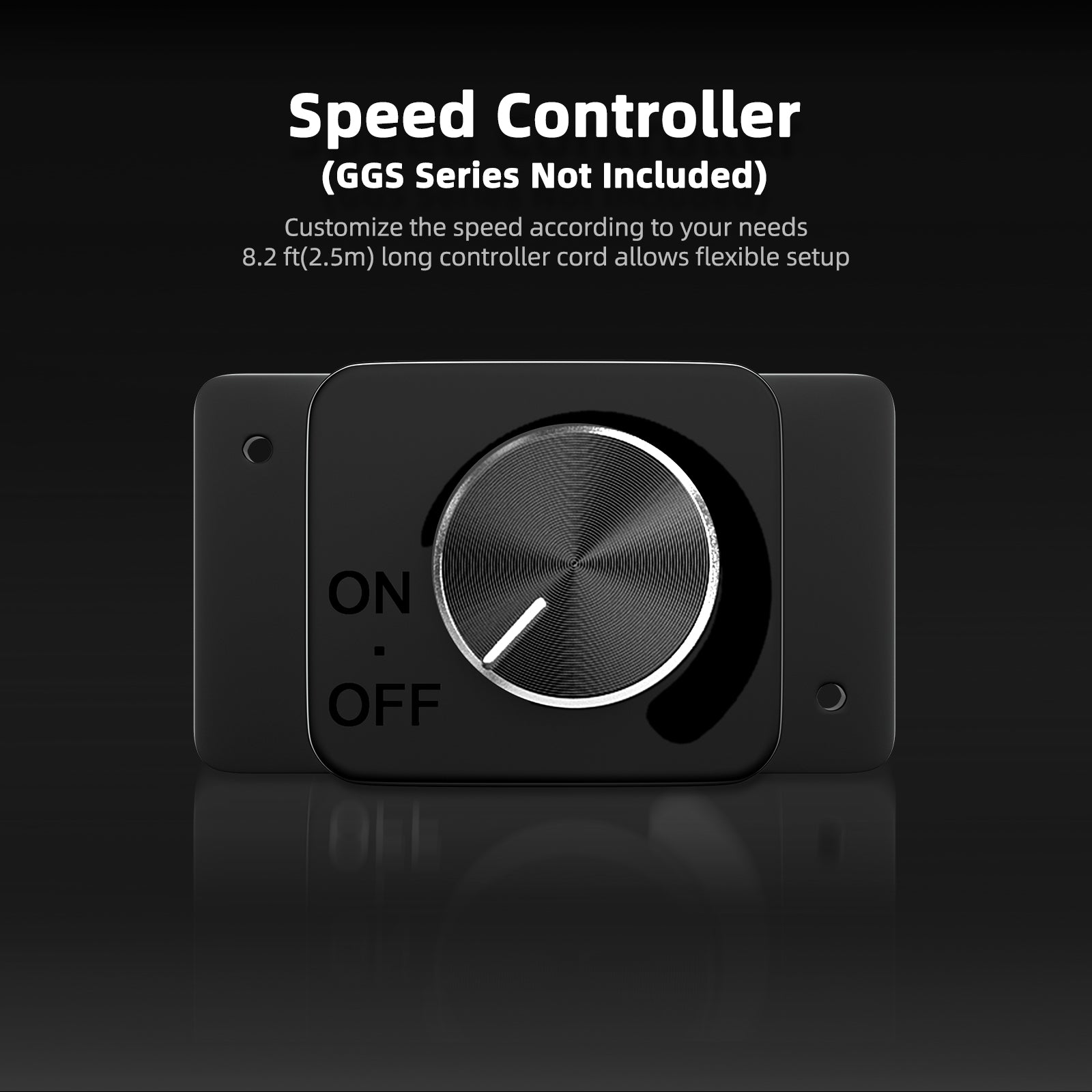 Spider Farmer speed controller with a sleek black finish — customizable settings for optimal ventilation efficiency.