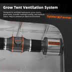 Spider Farmer 150mm ventilation system with speed controller — efficient airflow at 683 m³/h for optimal grow tent conditions