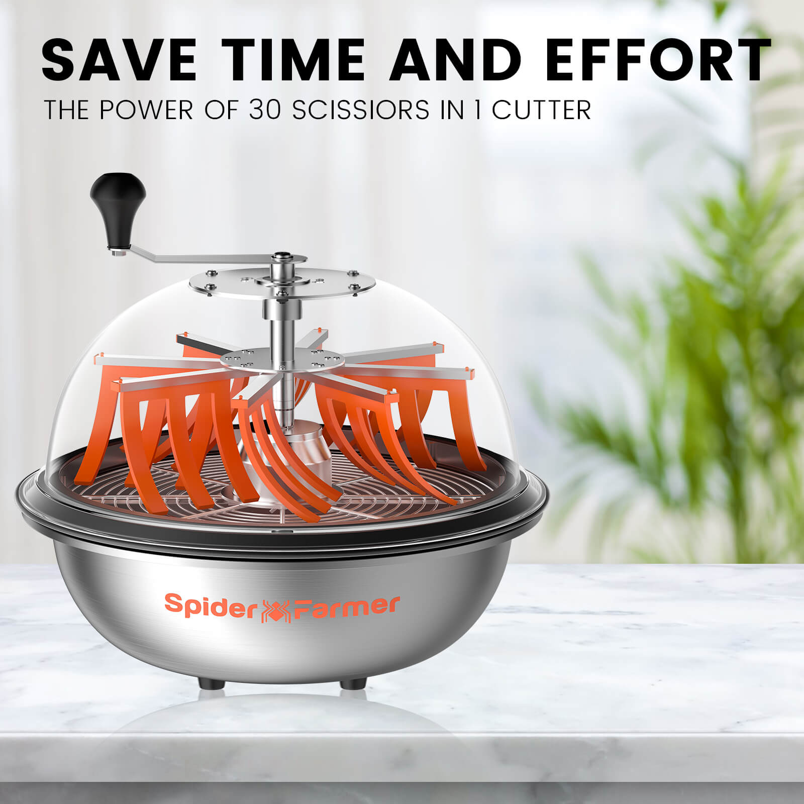 Edelstahl-Klingen-Set für 16" Trimmer inklusive gezahnter und flacher Messer.