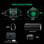 Mars Hydro iFresh 100mm Smart Abluft Komplettset | 348 m³/h