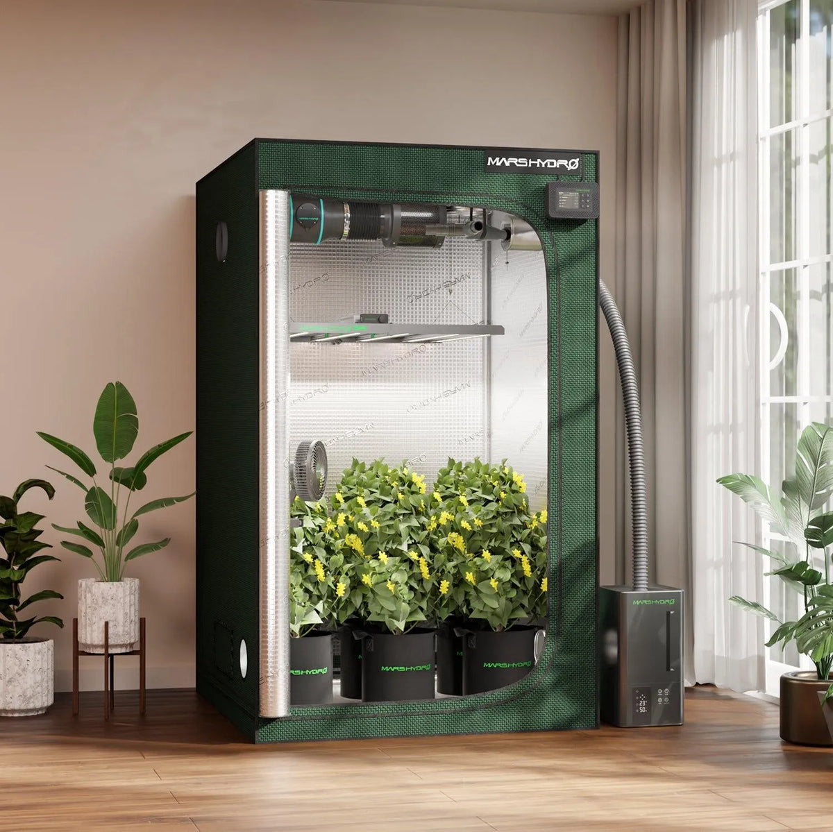 Mars Hydro 120x120x200cm Grow Tent Pro – 2000D Oxford - Eacygrow