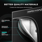 Mars Hydro 150x150x200cm Growzelt | 1680D Oxford-Zelte-eacygrow-Mars Hydro