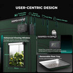 Mars Hydro FC1500 Smart Komplettset Pro | 60x60x160cm Growzelt