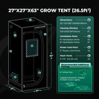 Mars Hydro grow tent complete set with iControl smart controller, 2000D fabric, 60 x 60 x 160 cm dimensions