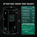 Mars Hydro grow tent complete set with iControl smart controller, 2000D fabric, 60 x 60 x 160 cm dimensions