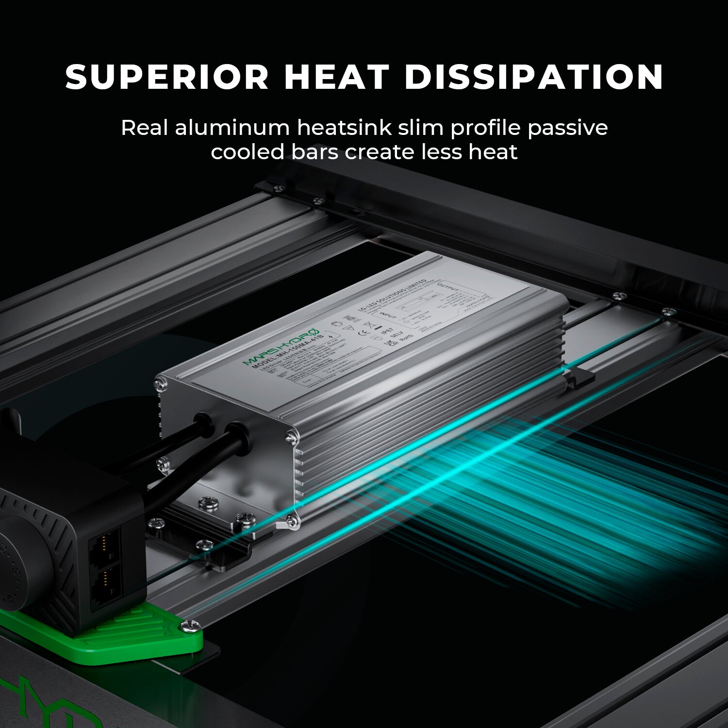 Mars Hydro FC-E4800 passive Kühlung durch Aluminium-Bars ohne Lüfter
