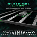 Mars Hydro FC-E6500 LED grow light system with dimming control — features a sleek design for efficient plant growth.