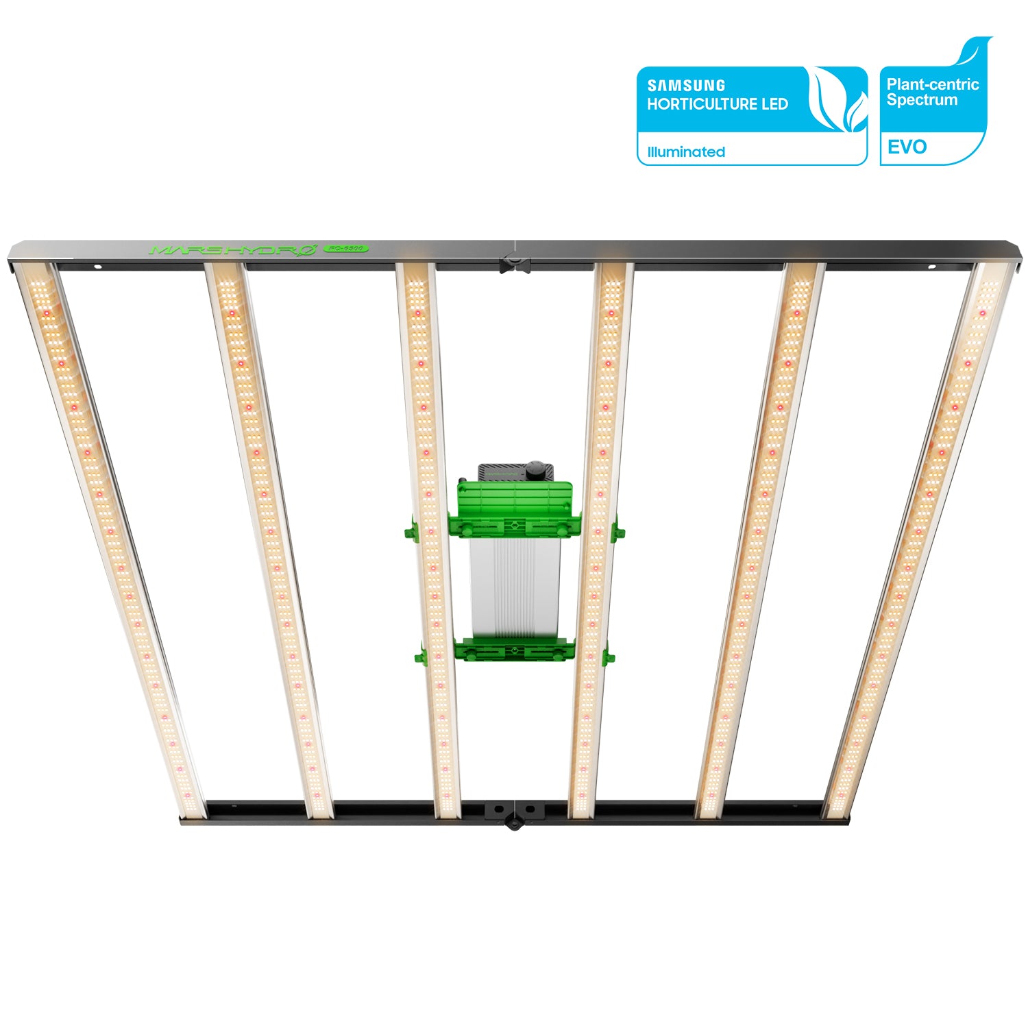 Mars Hydro FC 6500-EVO 730W LED Grow Lampe mit Samsung Dioden Draufsicht