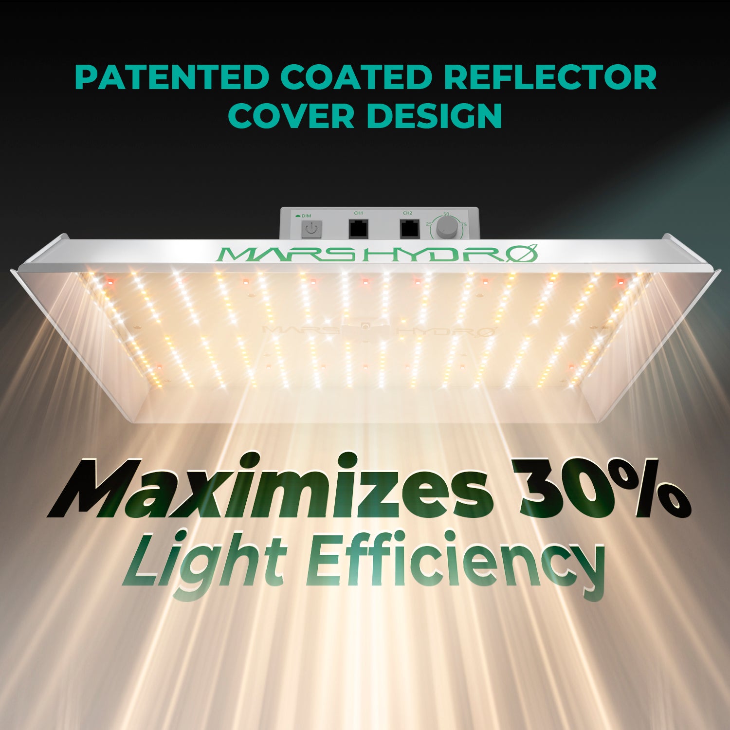 Mars Hydro TS1000 LED Panel mit Reflektor-Gehäuse silber