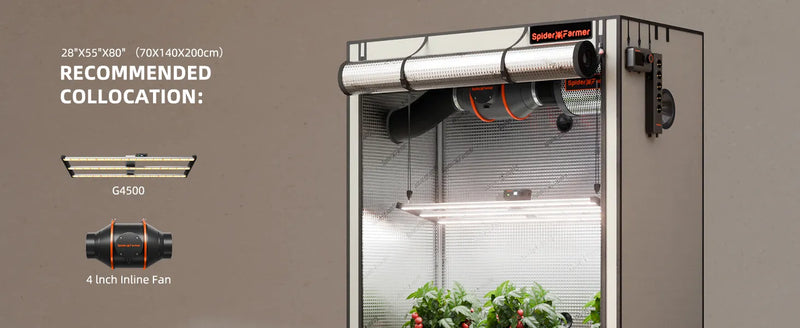 Spider Farmer 140x70x200cm Growzelt Pro | 2000D Oxford