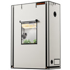 Produkt-Hauptansicht: Weißes Spider Farmer Pro 140x70x200cm Growzelt aus lichtdichtem 2000D Oxford-Gewebe.