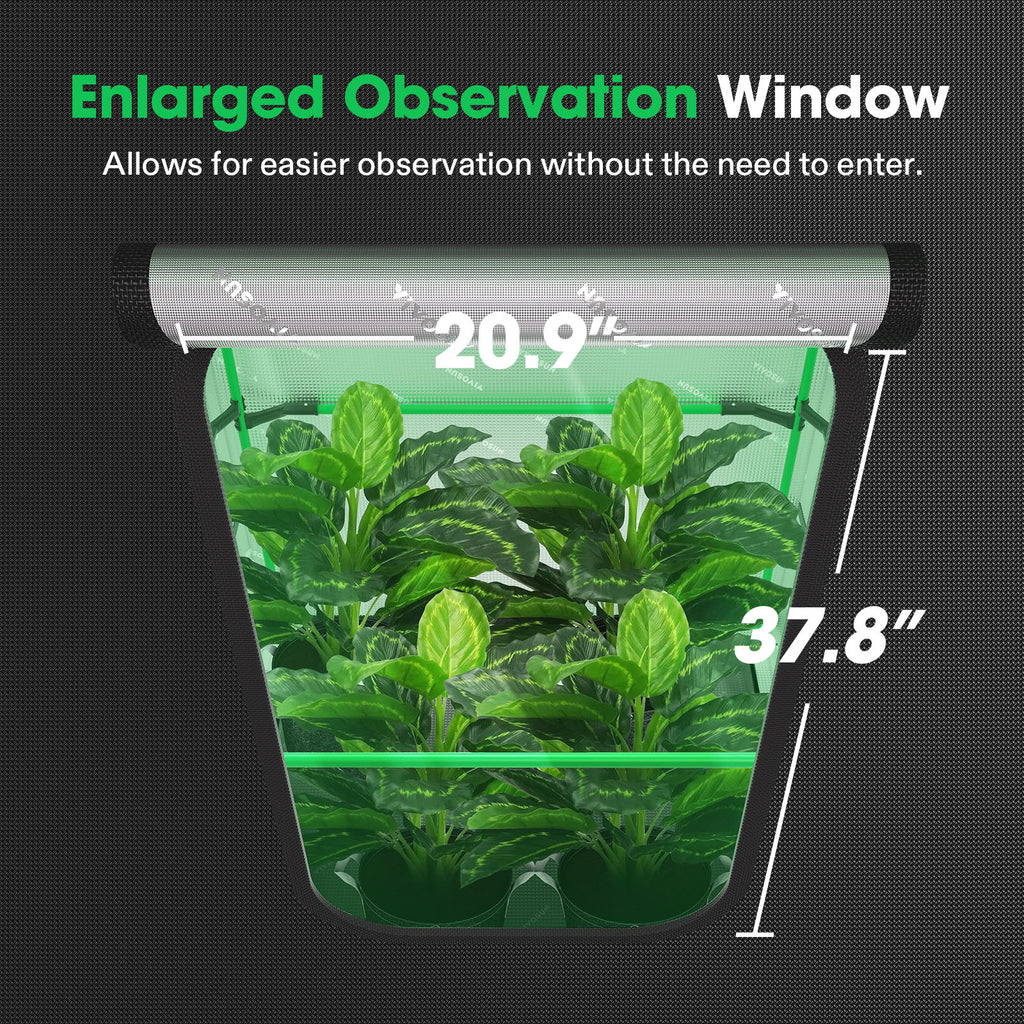Vivosun Growbox Pro black 2000D Oxford grow tent 150x150x200cm