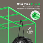 Vivosun Growbox Pro grow tent frame, green ultra thick 1-inch poles with 22mm diameter