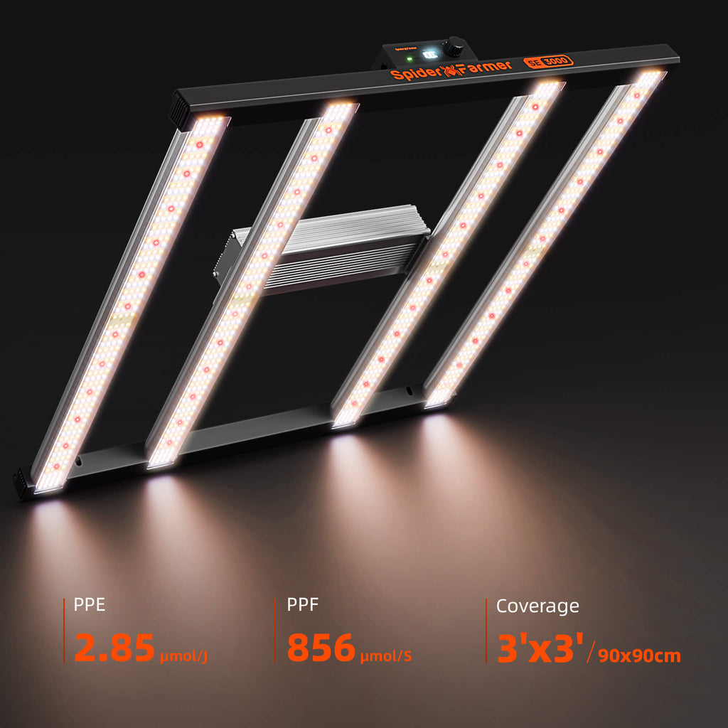 Unterseite der SE3000 zeigt die 300W LED-Anordnung.