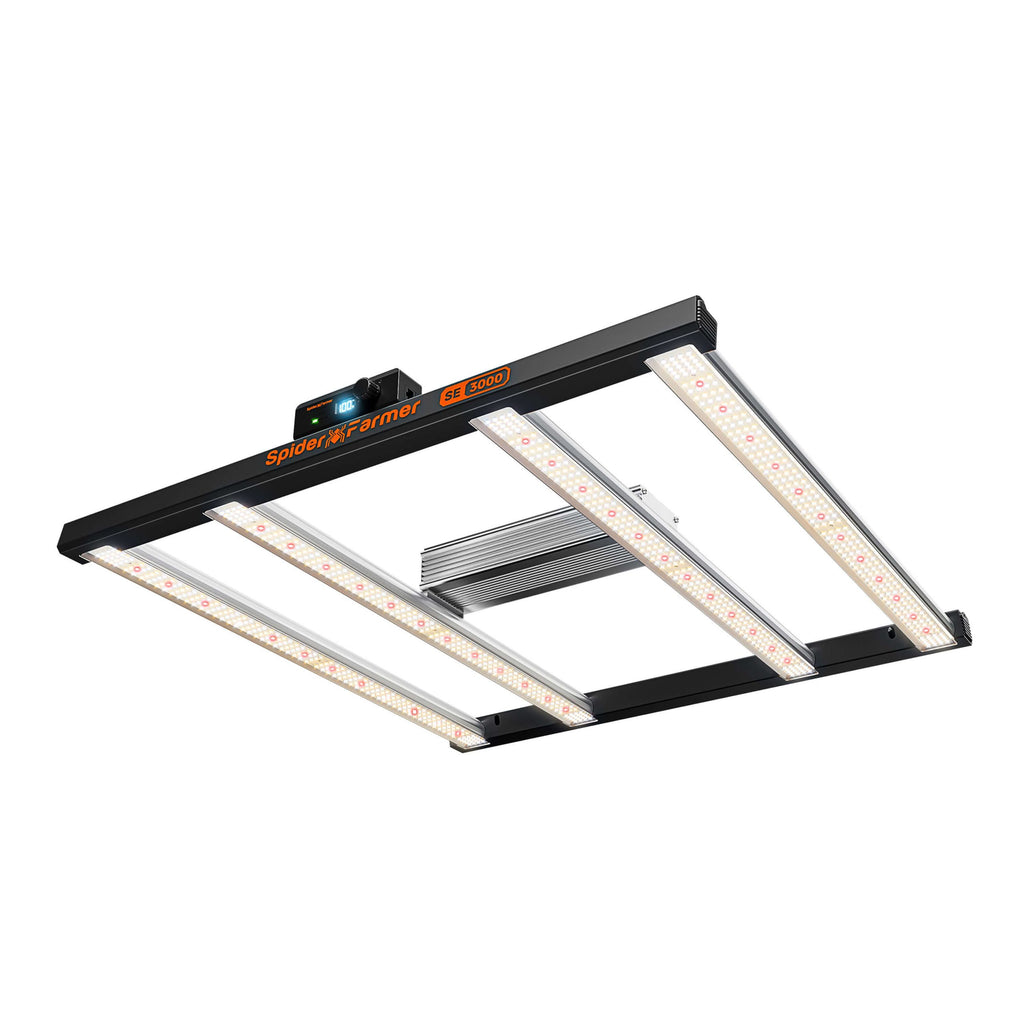 Spider Farmer SE3000 300W LED Grow Light 2026 Version Draufsicht.