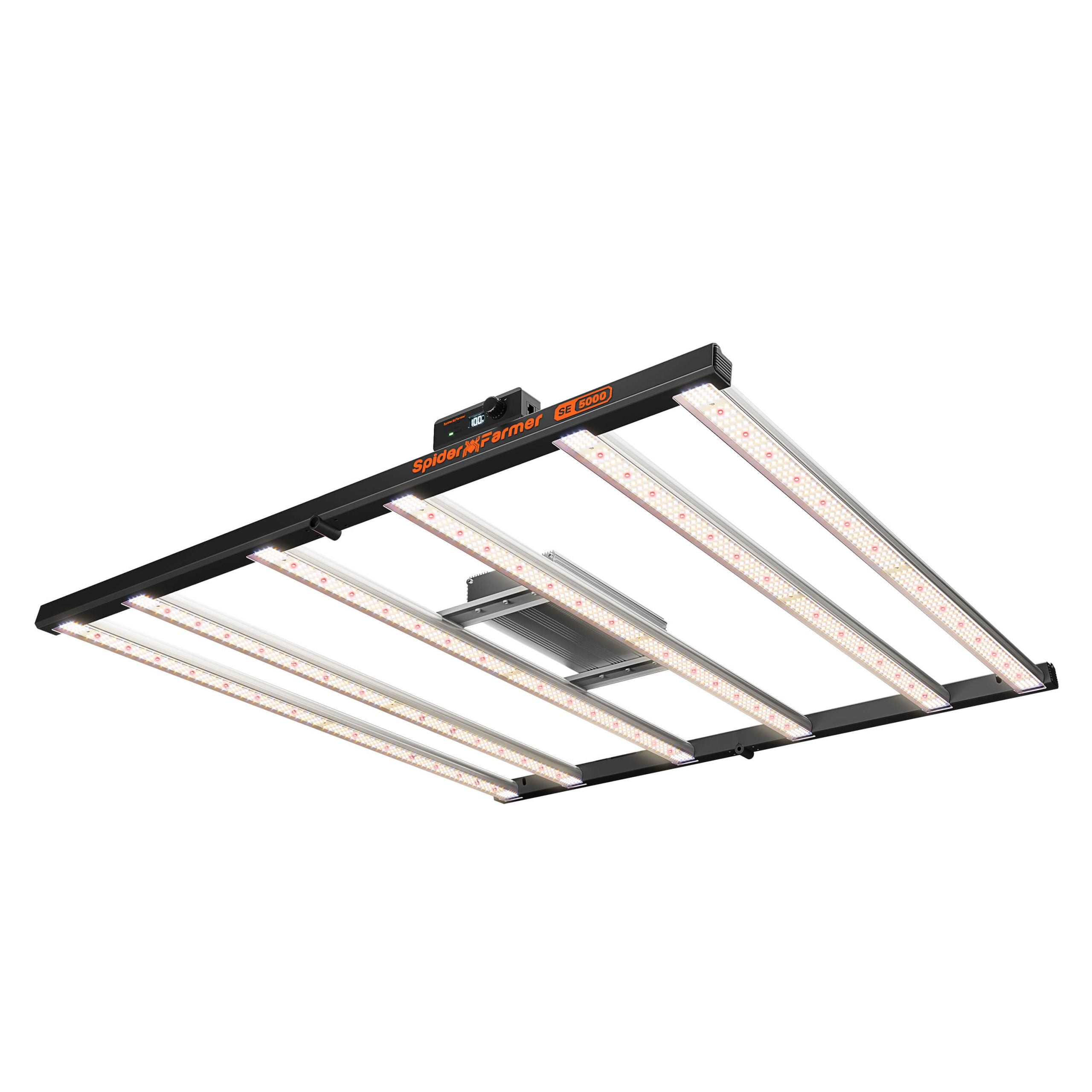 Matte black Spider Farmer SE5000 smart LED grow light 480W with Bridgelux LEDs