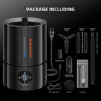 Lieferumfang des Spider Farmer Smart Befeuchter-Kits: 5L Gerät, ausziehbarer Schlauch, GGS-Sensor und Netzteil – Die Komplettlösung für gesundes Pflanzenwachstum.