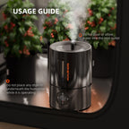 Spider Farmer 5L Smart Luftbefeuchter with Klimasensor, stainless steel cool mist humidifier in grow room
