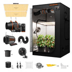 Spider Farmer SF4000-EVO smart grow tent set with 450w LED lighting and ventilation system for optimal plant growth