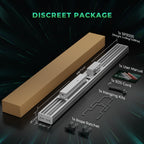 Mars Hydro SP 3000 LED grow light in matte gray bar style, shown with discreet package box and included accessories