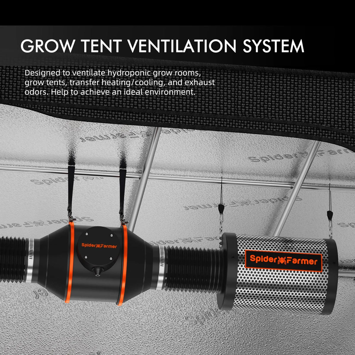 Spider Farmer G3000 Smart AC5 Complete Kit | 90x90x180 Grow Tent