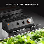 Spider Farmer SF2000-EVO Smart grow set with adjustable dimmer knob — features custom light intensity for optimal growth