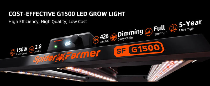 Spider Farmer G1500 Smart LED | 150W
