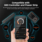 Spider Farmer 150mm Belüftungssystem – 683 m³/h + Speed Controller & AKF - Eacygrow
